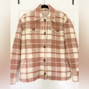 Faherty Collins Rose Plaid Fieldstorm
Blanket Shirt Jacket | Small